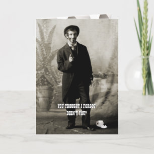 Carte Circa 1900 Funny Toilet Papier Guy Photo