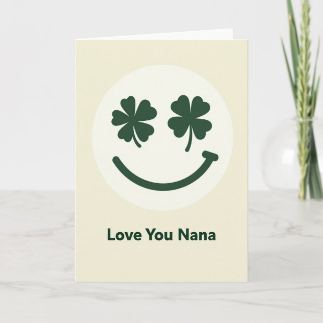 Carte Circle Smiling Nana Love You (Devant)