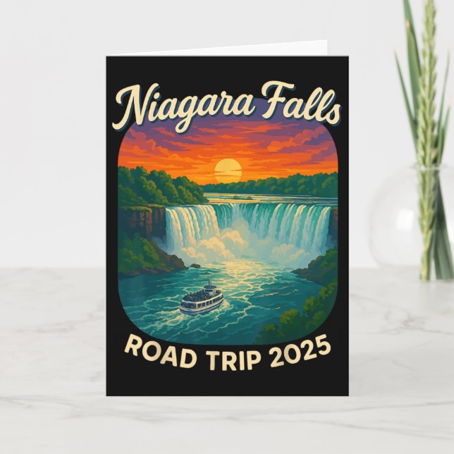 Carte Circuit de Niagara Falls 2025 Coucher de soleil vi (Devant)