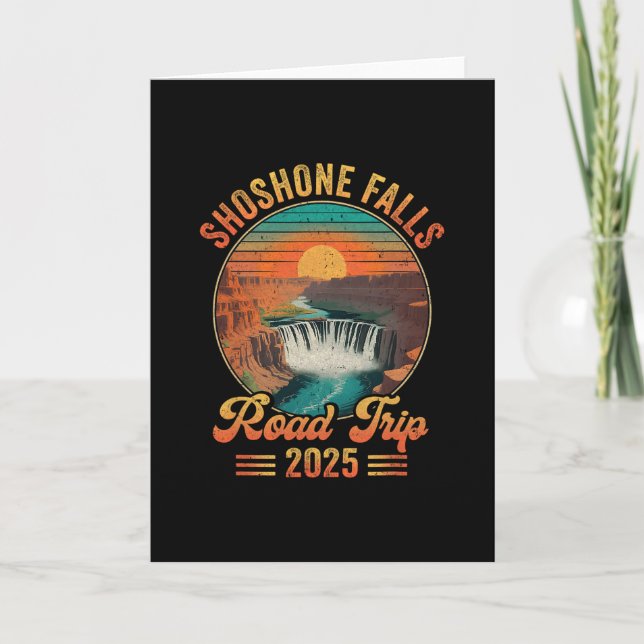 Carte Circuit de Shoshone Falls 2025 Vacances d'été Fami (Devant)