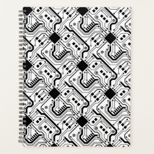 Carte circuit imprimé - Noir sur blanc