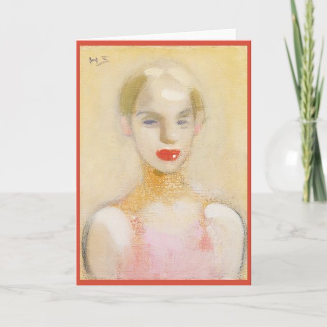 Carte Circus girl, Helene Schjerfbeck (Devant)