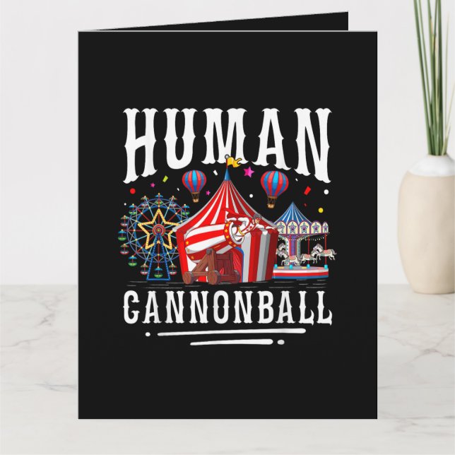 Carte Cirque de canon humain Carnaval (Devant)