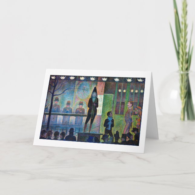 Carte Cirque Sideshow, Seurat (Devant)