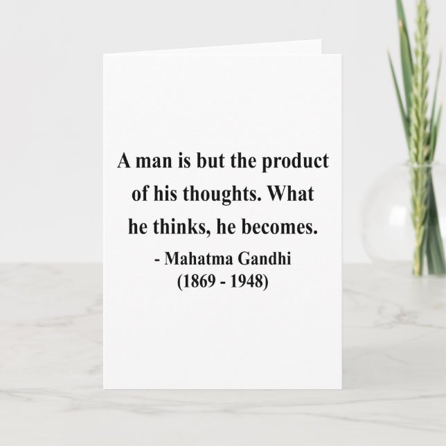 Carte Citation 8a de Gandhi (Devant)