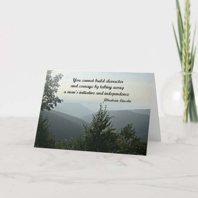 Carte Citation d'Abraham Niccoln : Vous ne pouvez pas co (Devant)