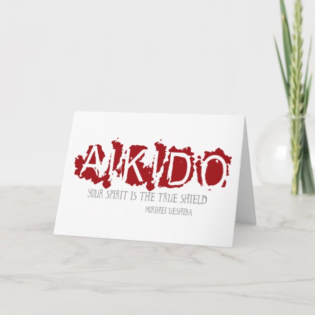 Carte Citation d'Aikido (Devant)