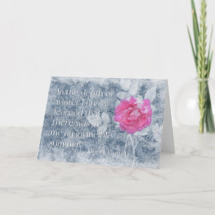 Carte Citation d'Albert Camus