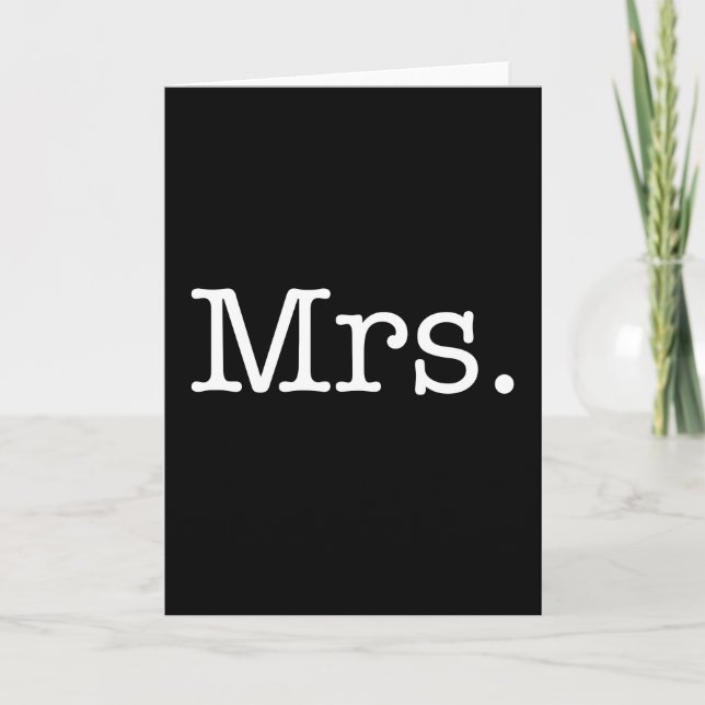 Carte Citation d'anniversaire de mariage de Mme en noir  (Devant)