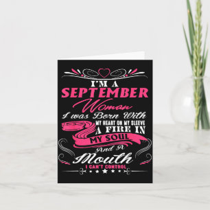 Carte Citation d'anniversaire September Girls Fire In So