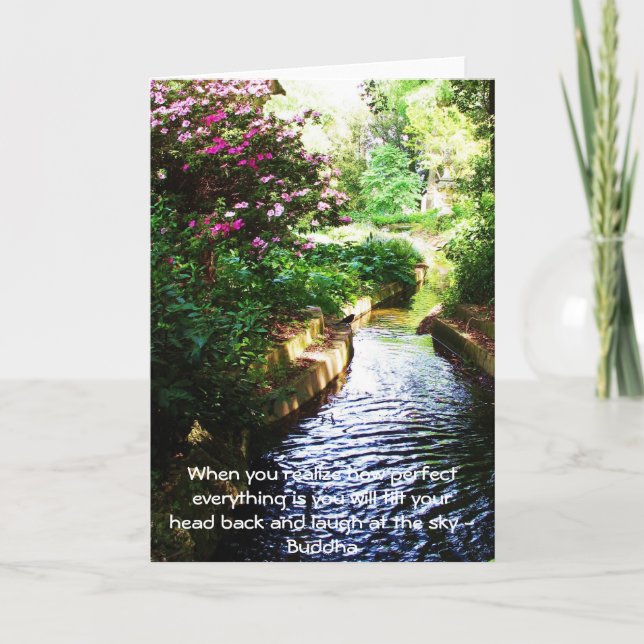 Carte Citation de Bouddha - Quand vous réalisez à quel p (Devant)