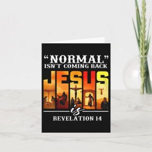 Carte Citation de Christian Normal n'est pas de retour R