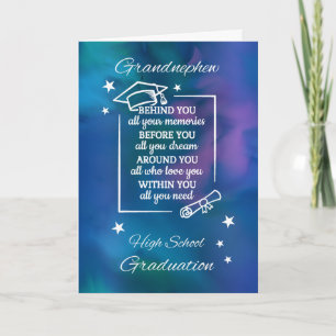 Carte Citation de fin d'études secondaires de Grand-neve