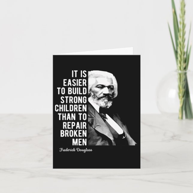 Carte Citation de Frederick Dougl pour le Mois de l'Hist (Devant)