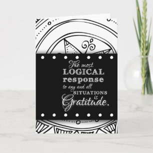 Carte Citation de gratitude Bénédiction inspirante Manda