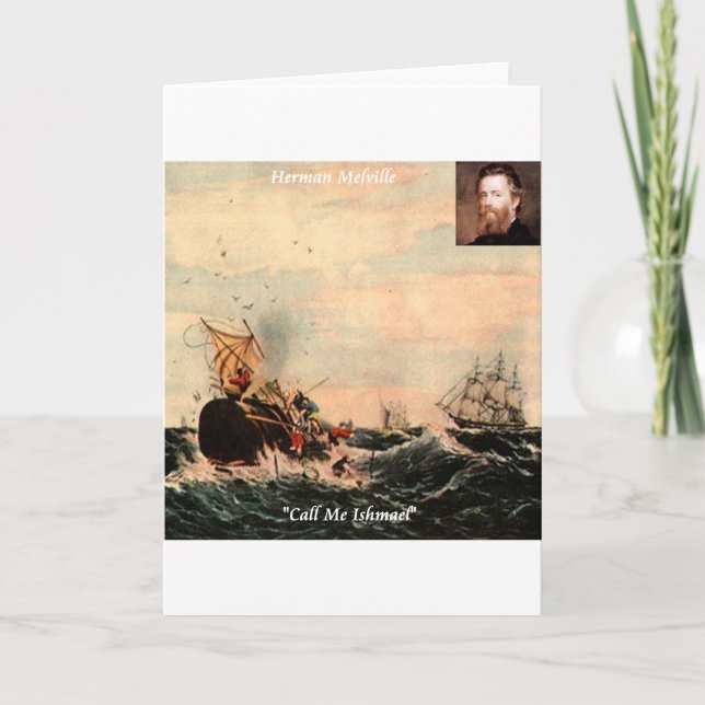 Carte Citation de Herman Melville Appelez-Moi Ishmaël (Devant)
