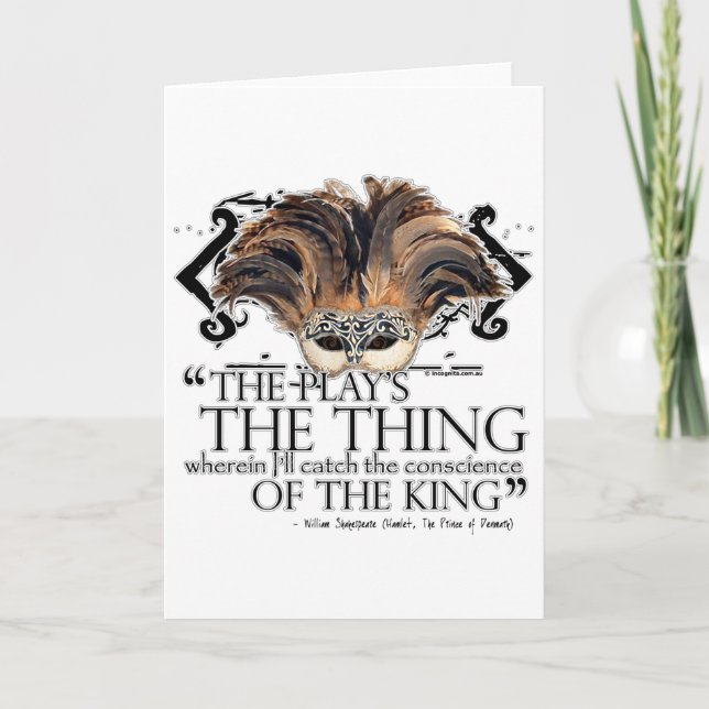Carte Citation de jeu de Hamlet (Devant)