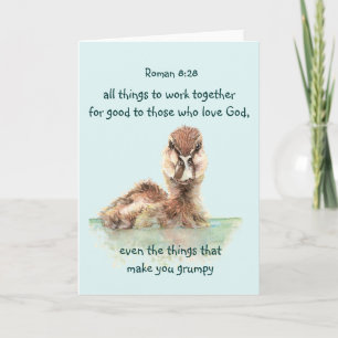 Carte Citation de la Bible Inspirationnelle Rom 8:28 Tra