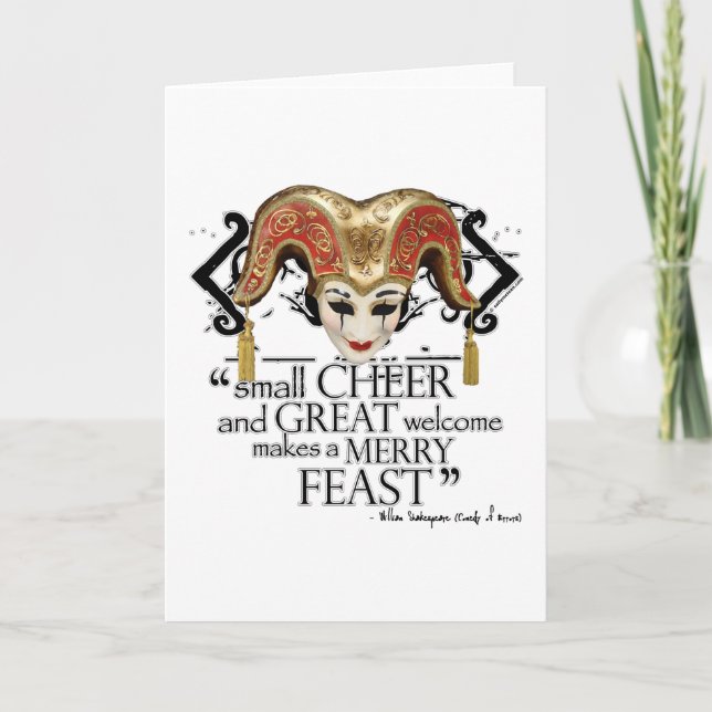 Carte Citation De La Fête Comédie Des Erreurs (Devant)