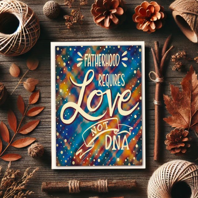 Carte Citation de l'ADN Fête du Père Stepdad moderne (Créateur téléchargé)