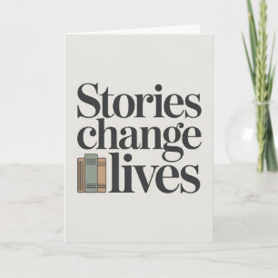 Carte Citation de l'amoureux des livres Histoires Change