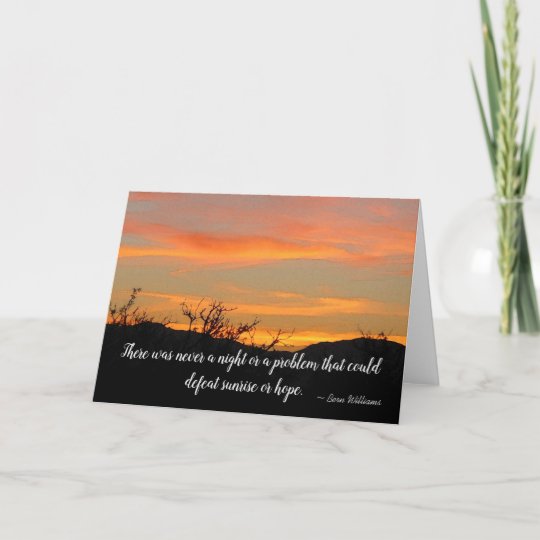 Carte Citation De L Espoir Inspirationnel Zazzle Fr