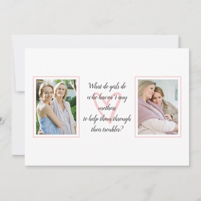 Carte Citation de Louisa May Alcott | Photo Fête des mèr (Devant)