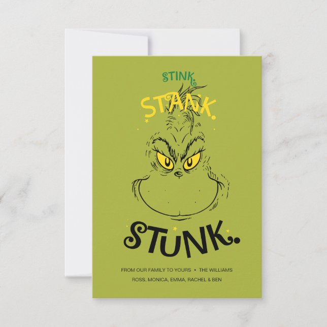 Carte Citation de Mister Grinch : Ça pue, ça pua, ça a p (Devant)
