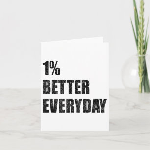 Carte Citation de motivation 1% mieux chaque jour Inspir