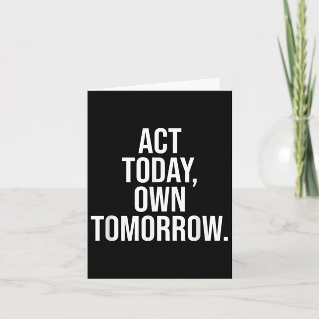 Carte Citation De Motivation Pour La Sagesse Et La Force (Devant)