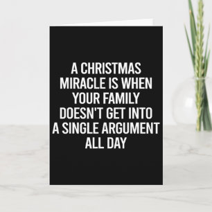 Carte Citation de Noël sarcastique Funny Xmas Famille