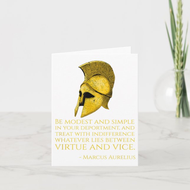 Carte Citation de philosophie grecque stoïque - Marcus A (Devant)