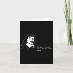 Carte Citation de philosophie René Descartes