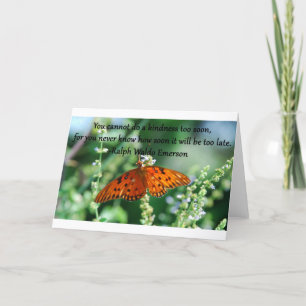 Carte Citation de Ralph Emerson. Vous ne pouvez pas