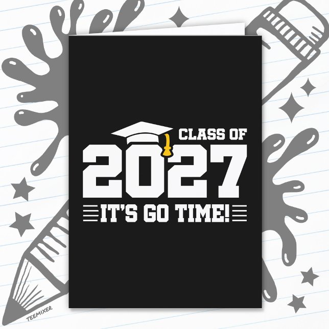Carte Citation de remise des diplômes Go Time Promotion  (Créateur téléchargé)