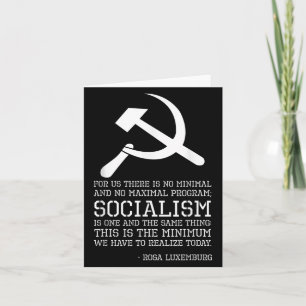 Carte Citation De Rosa Luxemburg Sur Le Socialisme - Phi