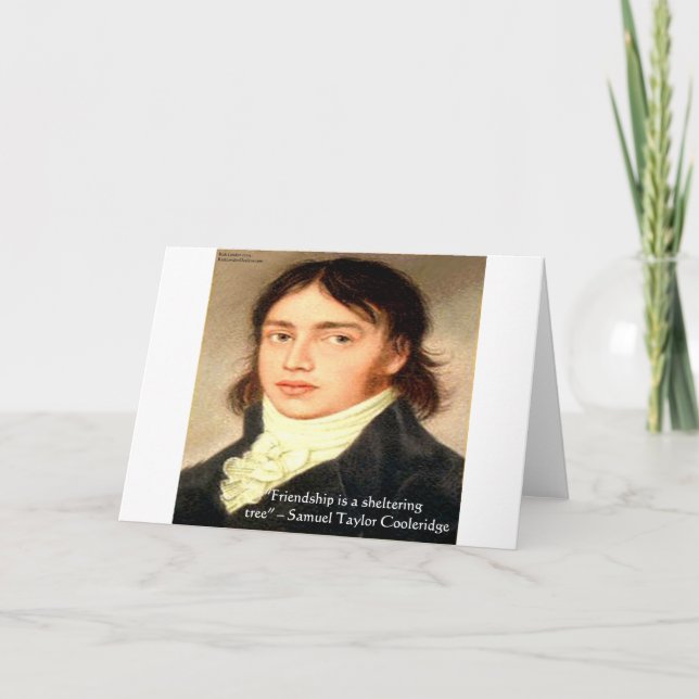 Carte Citation de sagesse de Samuel T Cooldridge "Arbre  (Devant)