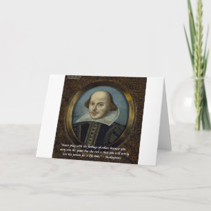 Carte Citation de Shakespeare et de ses célèbres sentime