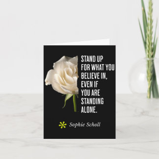 Carte Citation de Sophie Scholl Opposition Inspirante