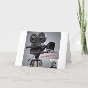 Carte Citation de Thomas Edison "Une fois de plus"