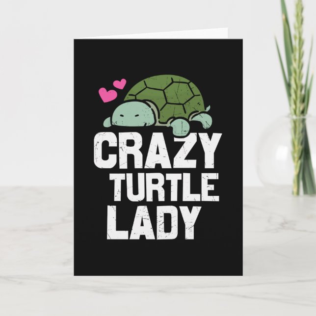 Carte Citation de tortue fou dame de tortue (Devant)