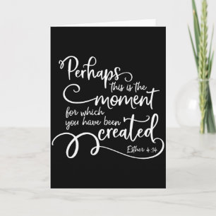 Carte Citation de verset biblique inspirant - Peut-être