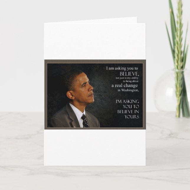 Carte Citation d'Obama (Devant)