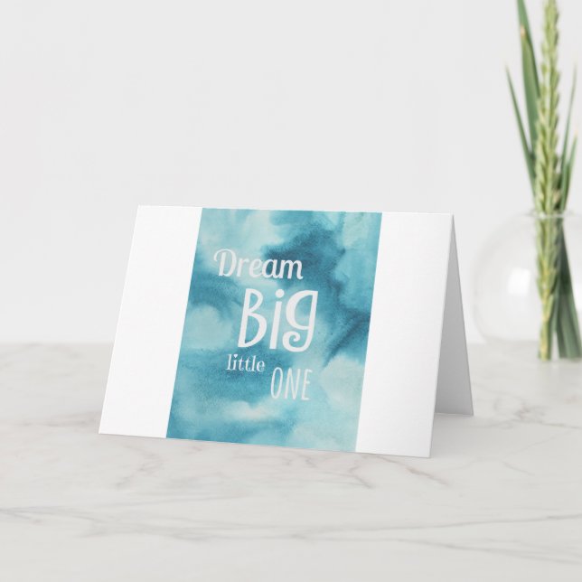 Carte Citation Dream Big Little One (Devant)