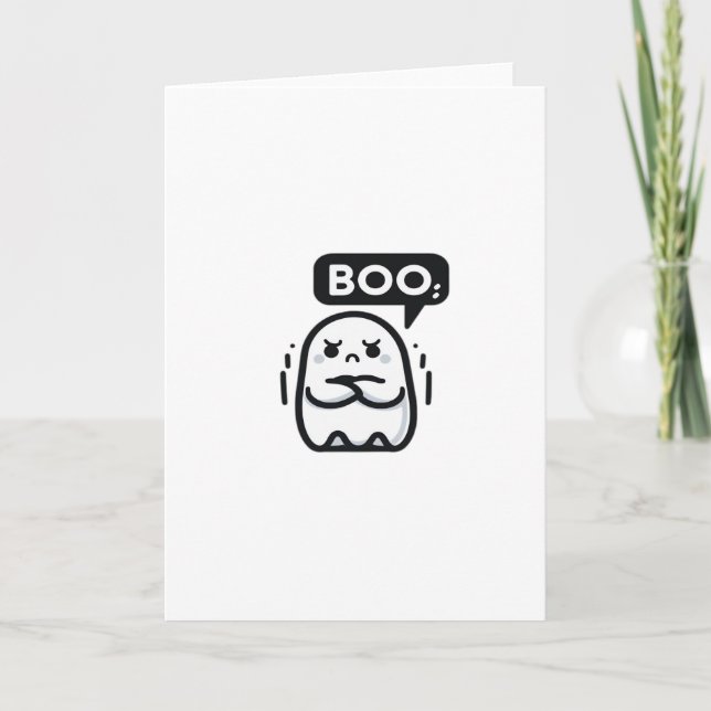 Carte Citation drôle de désapprobation Boo (Devant)