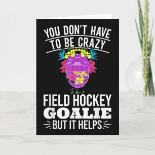 Carte Citation drôle de gardien de but de hockey sur gaz