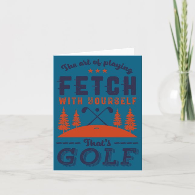 Carte Citation drôle de golfeur pour les golfeurs aiment (Devant)