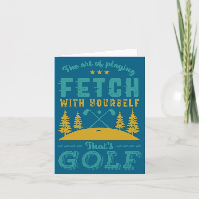 Carte Citation drôle de golfeur que les golfeurs aiment  (Devant)