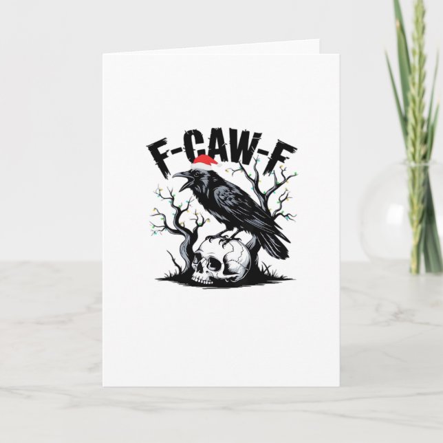 Carte Citation drôle essentielle F-Caw-F (Devant)