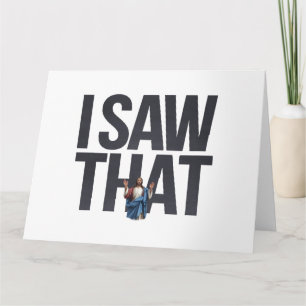 Carte Citation drôle Jésus mème J'ai vu ce chrétien